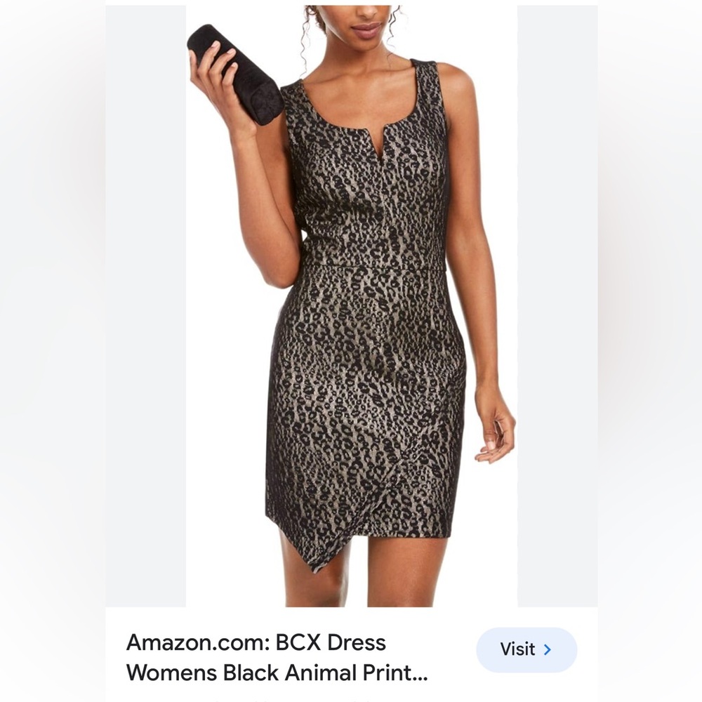 BCX dress size 3 leopard dress